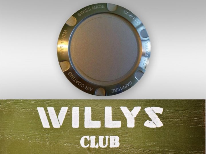 Gift back cover for Willys Club Watches