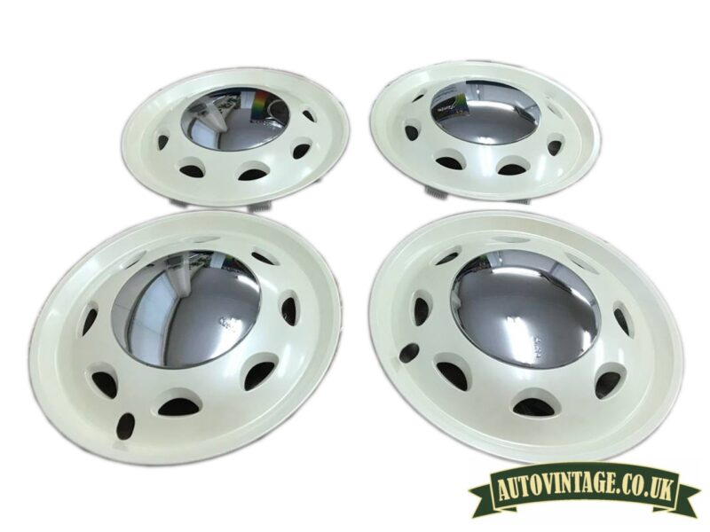 13" Small Moon CHROME CENTER Hub Caps - Image 12