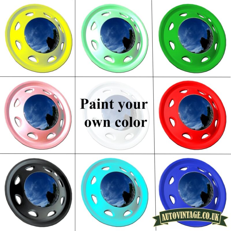 Small Moon Hubcaps can be painted